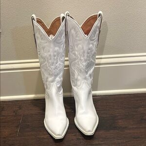 Jeffery Campbell White Dagget Boots